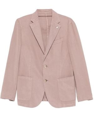Luigi Bianchi Buttoned Blazer - Pink