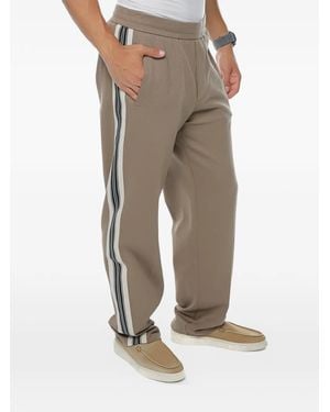 Emporio Armani Side-Stripe Track Trousers - Natural