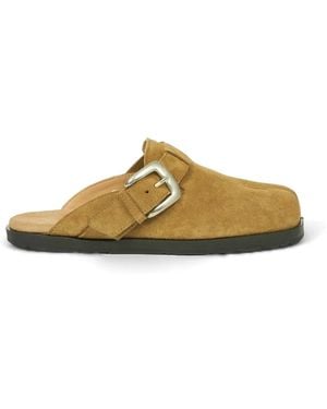 Maison Margiela Tabi Buckle-Fastening Mules - Brown