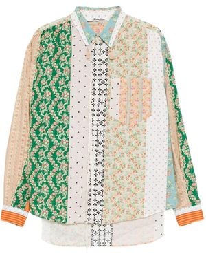 Midorikawa Floral-print shirt - Verde