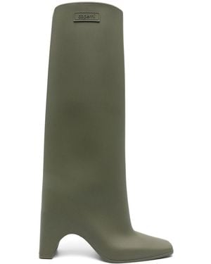 Coperni 85mm Rubber Bridge Boot - Green