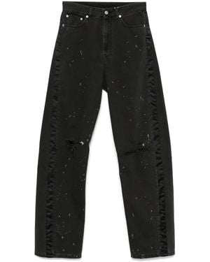 MM6 by Maison Margiela Paint-Splatter Effect Jeans - Black