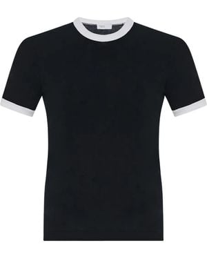 Rosetta Getty Rib-Trim T-Shirt - Black