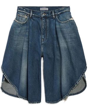 Balenciaga Tulip Bermuda Shorts - Blue
