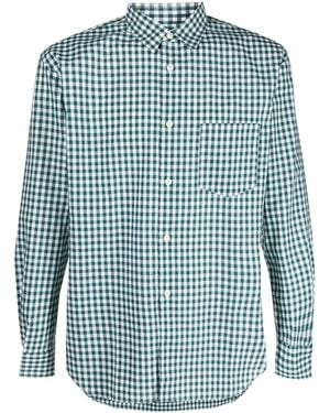 Comme des Garçons チェック シャツ - ブルー