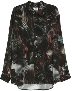 Magliano Wig Print Shirt - Black
