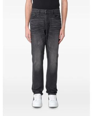 ARMANI EXCHANGE Belt-Loop Buttoned Jeans - Black