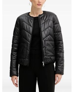 BOSS Chevron Quilted Jacket - Black