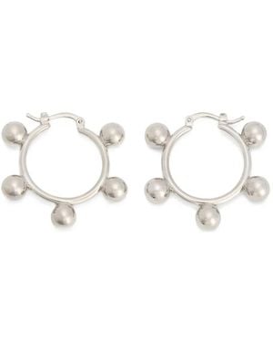 Jil Sander Hoop Earrings - White