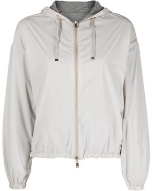 Herno Reversible Hooded Lightweight Jacket - Grey