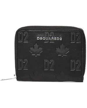 DSquared² Portefeuille À Design Embossé - Black