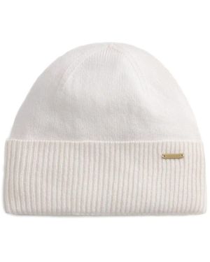Woolrich Ribbed Cashmere Beanie - ホワイト