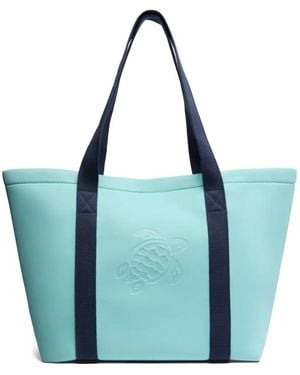Vilebrequin Borsa Da Spiaggia Con Stampa - Blu