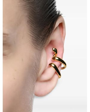 Maria Black Whirl Ear Cuff - Metallic