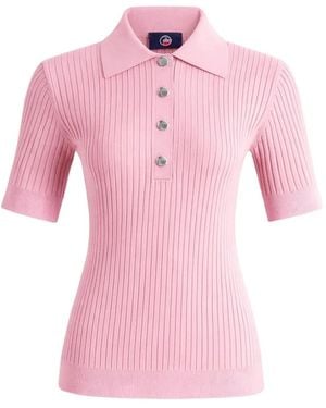 Fusalp Polo Vera À Design Côtelé - Pink