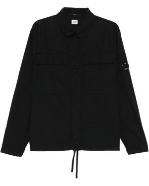 C.P. Company Buttoned Pocket Shirt - Black