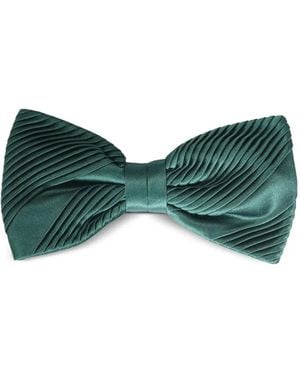 Stefano Ricci Corbata de seda plisada - Verde