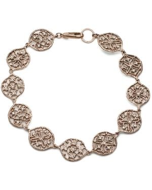 Noghi 14K Volutes Diamond Bracelet - Metallic