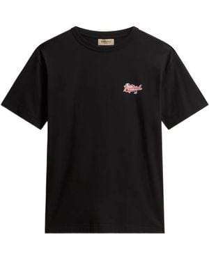 Woolrich T-Shirt À Bande Logo - Black