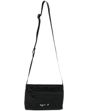 agnès b. Fred Shoulder Bag - White