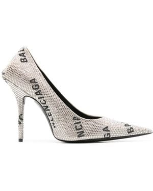 Balenciaga Square Knife Pumps - Metallic