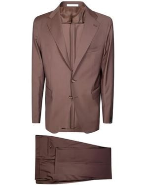 Tagliatore Single-Breasted Suit - Brown