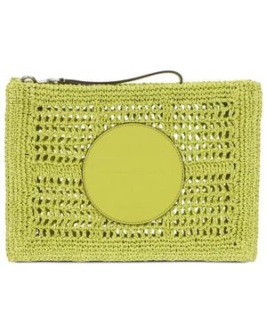 Tory Burch Bolso de mano Ella de con aplicación de logo - Amarillo