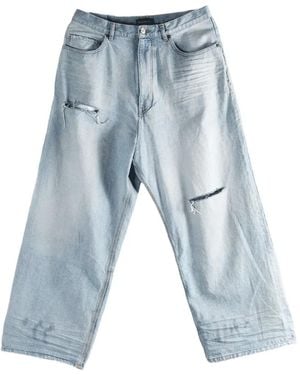 Balenciaga Vaqueros con efecto envejecido - Azul