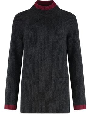 Etro Ribbed-Knit Sweater - Black