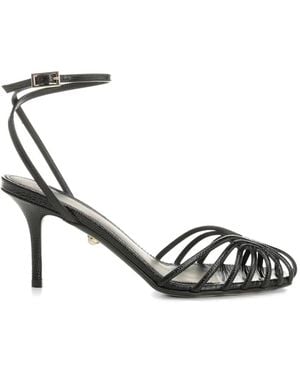 ALEVI Blake Leather Sandals - Metallic