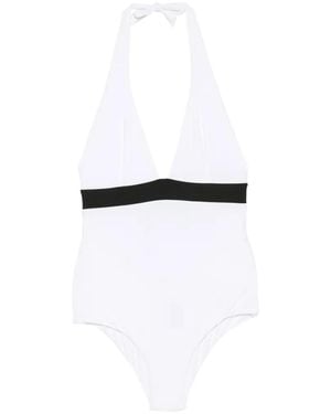 Fisico Halterneck Swimsuit - White