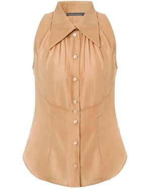 Alberta Ferretti Shirts - Natural