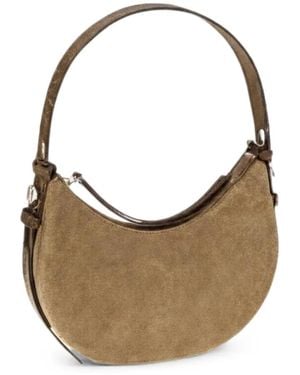 Tory Burch Bolso Romy Half Moon De Ante - Gris
