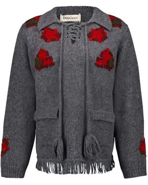 BAZISZT Alpaca Wool Jumper - Grey