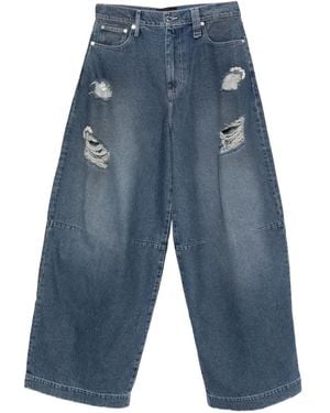 Simone Rocha Five-Pockets Jeans - Blue