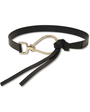 Twinset Cinturón de piel - Negro