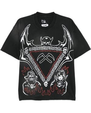 Warren Lotas Graphic-Print T-Shirt - Black