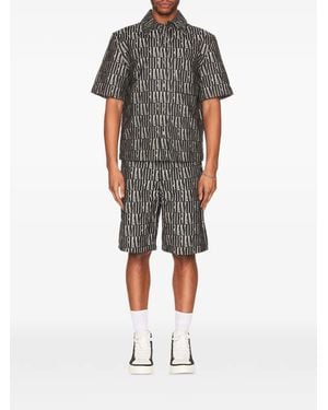 Amiri Jacquard Shorts - Black