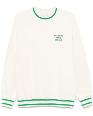 Drole de Monsieur Le Slogan Sport スウェットシャツ - グリーン