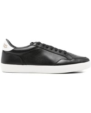 Manuel Ritz Perforated Leather Sneakers - Black