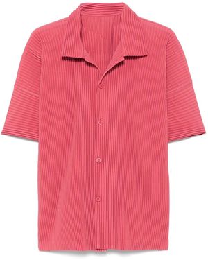 Homme Plissé Issey Miyake Pleated Shirt - Pink