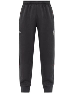 adidas Logo-Embroidered Track Trousers - Black
