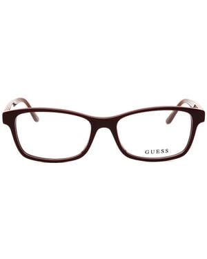 Guess Rectangle-Frame Glasses - Black