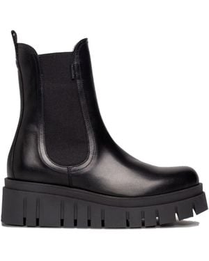 Nero Giardini 55Mm Elastic-Panelled Platform Boots - Black