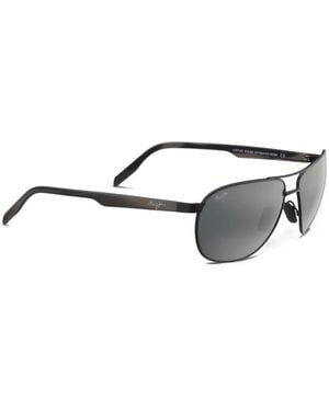Maui Jim Castles Pilot-Frame Sunglasses - White