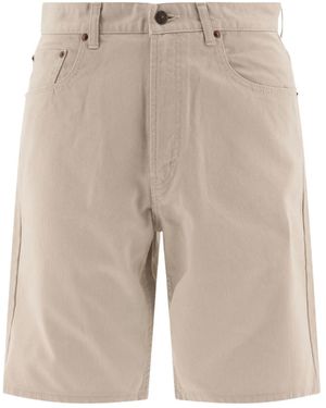 Beams Plus Shorts im Five-Pocket-Design - Natur