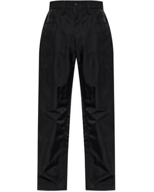 Fear Of God Essentials Textured Straight-Leg Trousers - Black