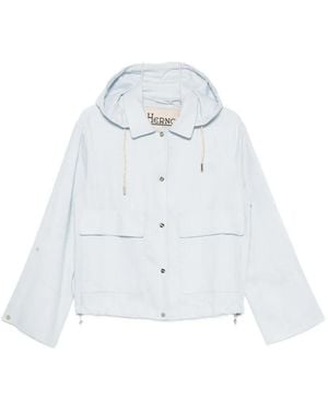 Herno Hooded Drawstring Jacket - White