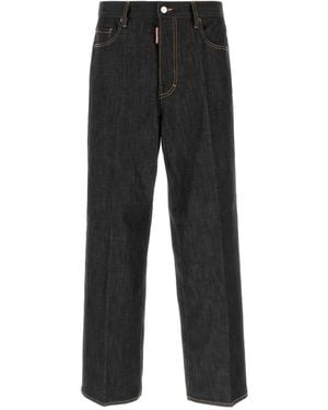 DSquared² ファイブポケット ワイドジーンズ - ブラック