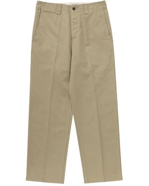 Visvim Wide Chino Trousers - Natural